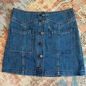 Free People Denim Skirt Size 4